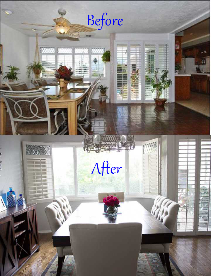 Before and After Dining Room Makeover - Mama In Heels