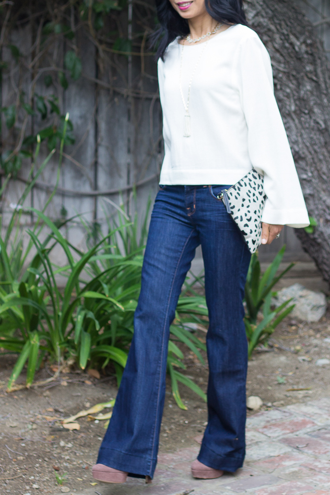 spring capsule: flared denim