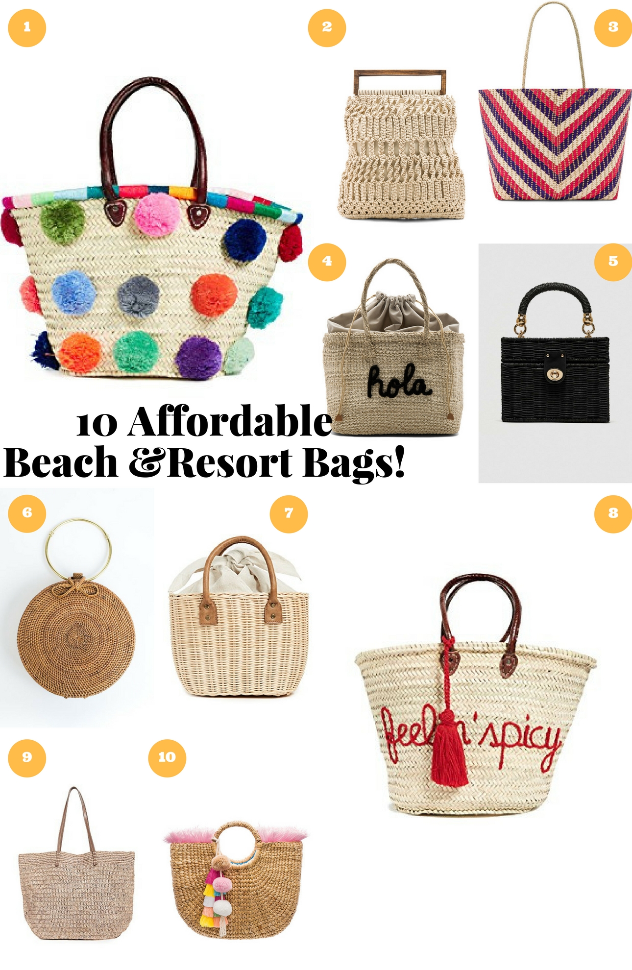 beach resort bags